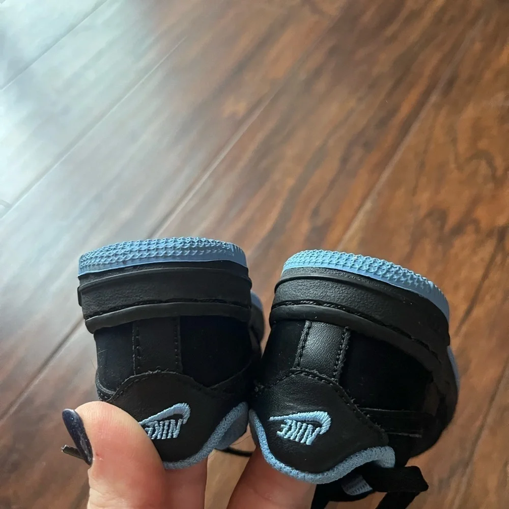 Nike Air Force 1 University Black and Blue- like new size 4